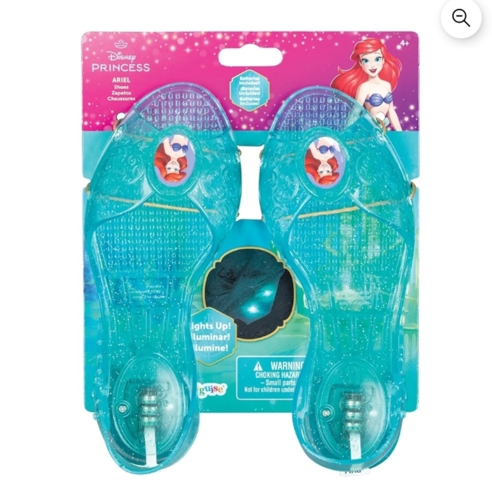 Disney The Little Mermaid Ariel Light-Up, Dress Up Play Shoes ~NWT